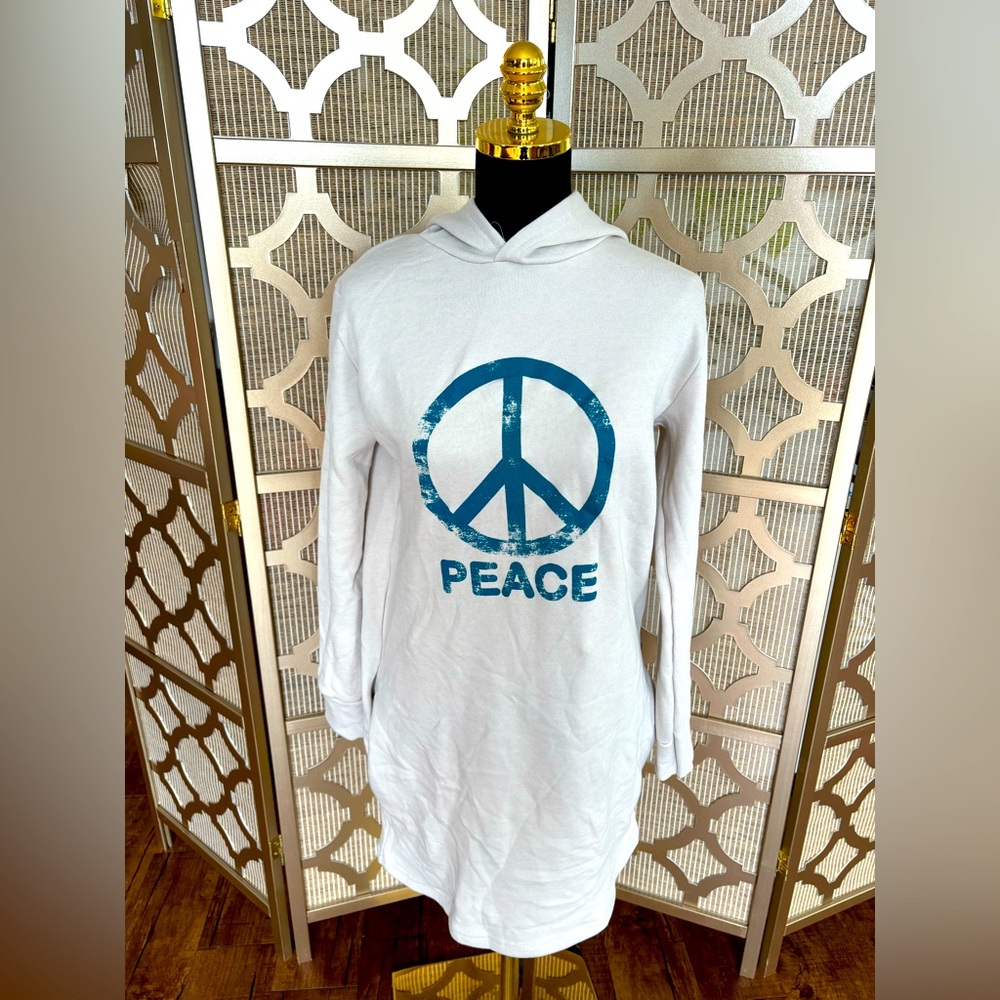 Peace sweatshirt dress | Large